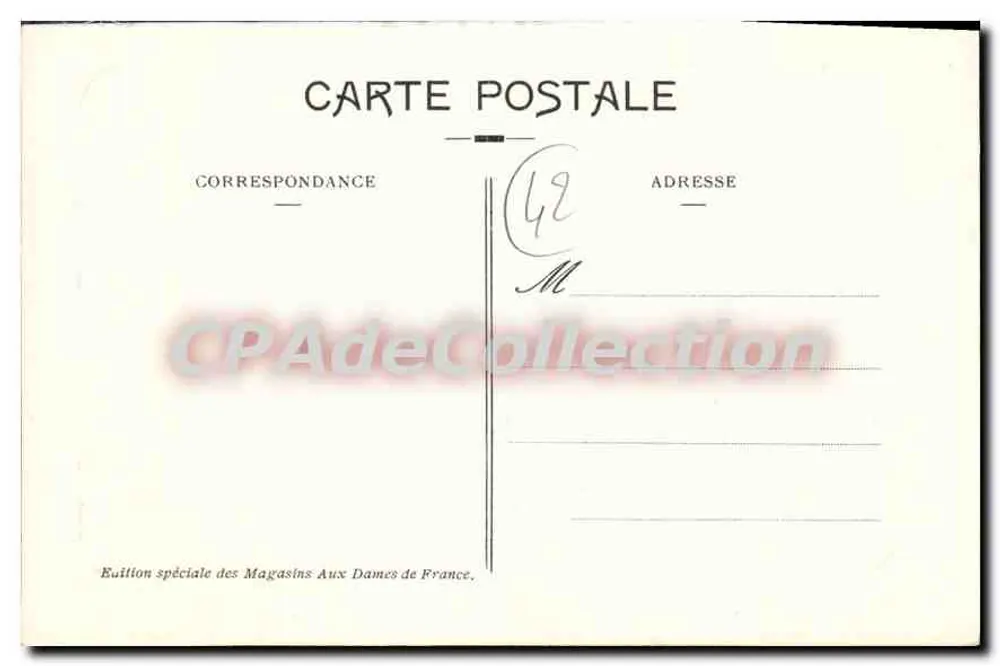 Roanne - O Teatro — Edição especial dos Magasins Aux Dames de France - Verso