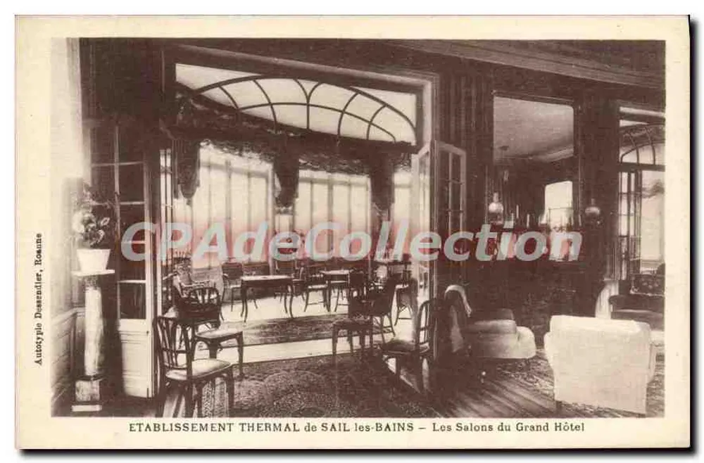 Thermisches Establishment von Sail-les-Bains — Die Salons des Grand Hôtel — Aubkypio Dassaulier, Rouanne - Vorderseite