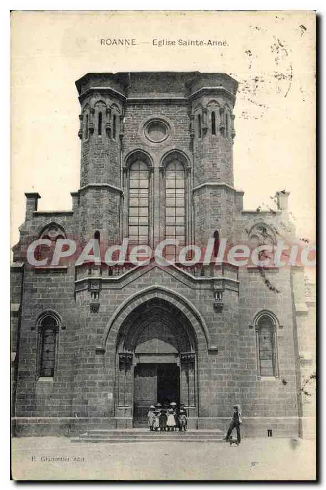 Roanne — Igreja de Santa Ana — E. Granotter, editor - Frente
