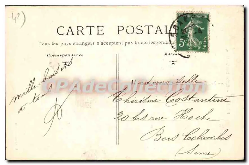 Roanne — Igreja de Santa Ana — E. Granotter, editor - Verso