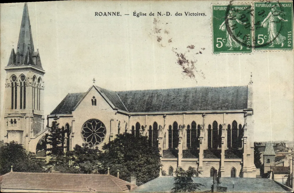 Roanne — Kirche Unserer Lieben Frau der Sieger — Verleger unbekannt, Seriennummer nicht sichtbar - Vorderseite