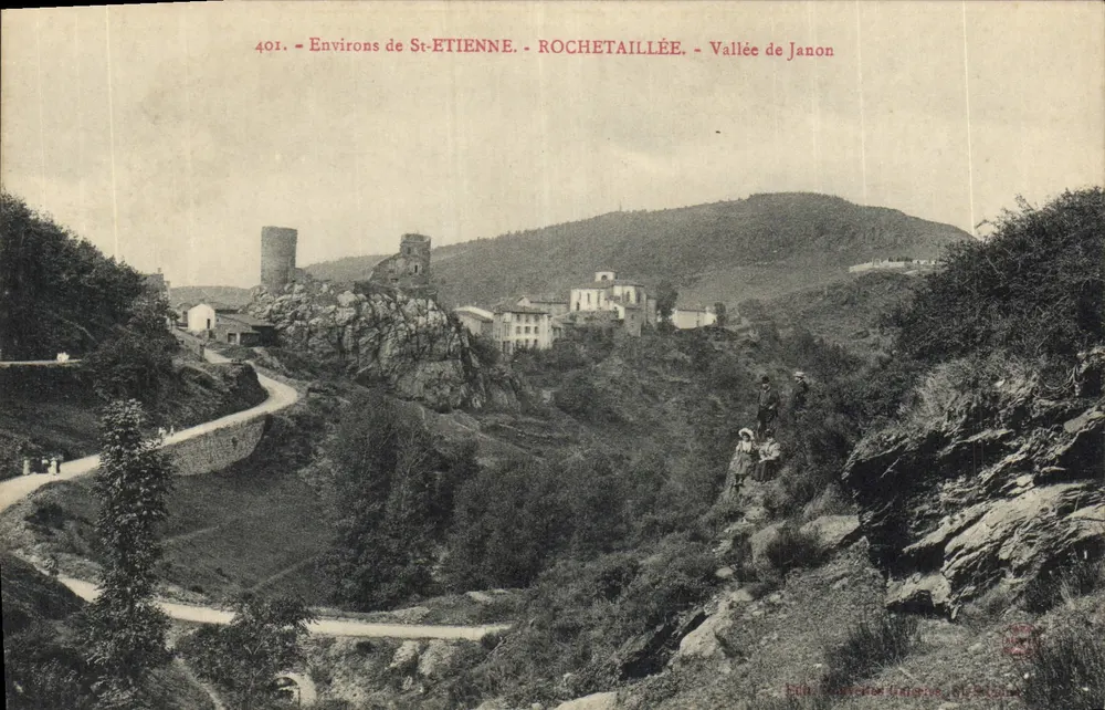 Rochetaillée - Vale da Janon — Arredores de Saint-Étienne — Edições G. Béchard, n° 401 - Frente