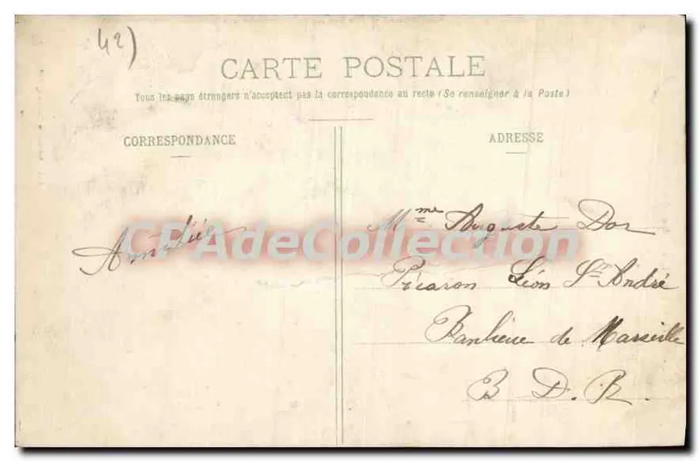 St-Étienne - Praça Radoultère — editor N. Gild - Verso