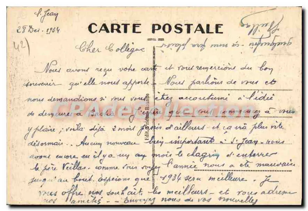 Die Türme von SAINT-MAURICE-sur-LOIRE — Umgebung von ROANNE. - Rückseite