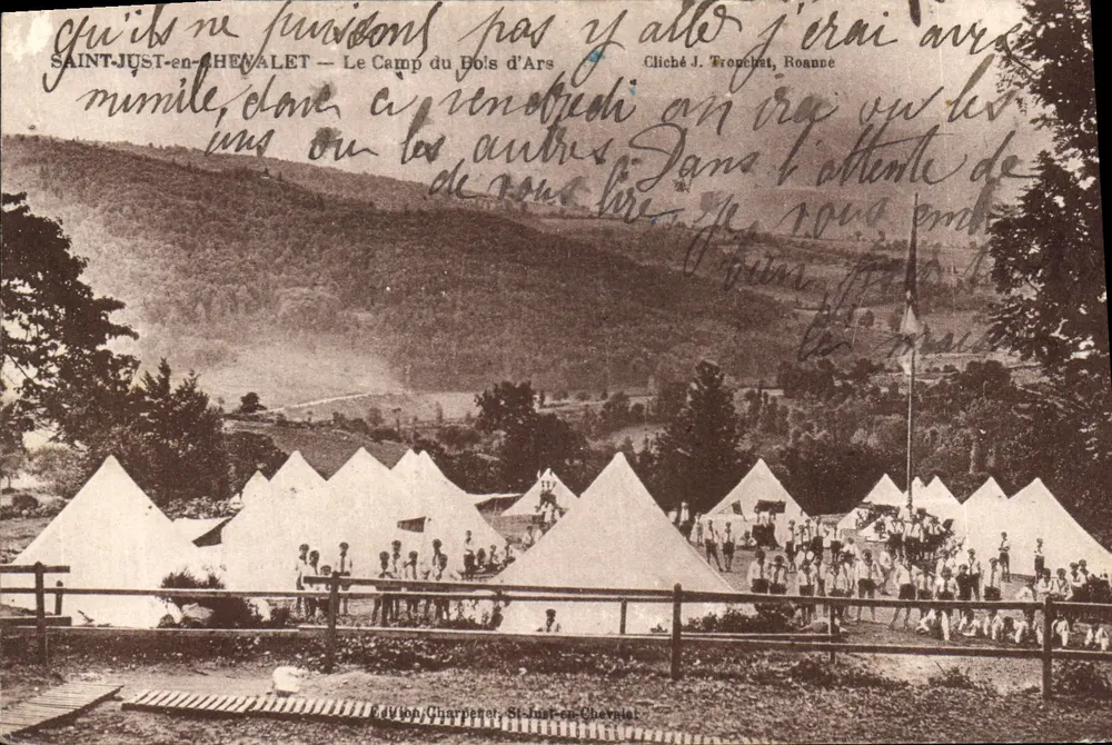 Saint-Just-en-Chévalet — Lagerplatz Bois d'Ars — Cliché J. Trouchet, Roanne - Vorderseite