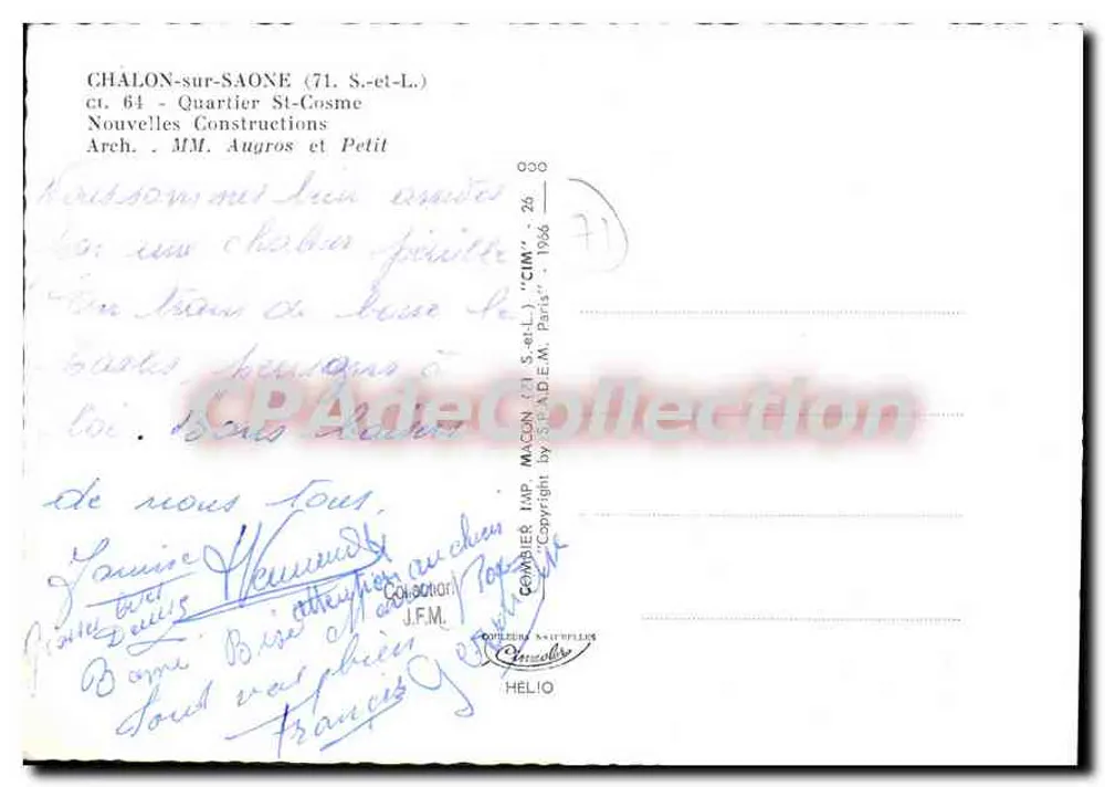 Chalon-sur-Saône — Bairro St-Cosme — editor CIM - Verso