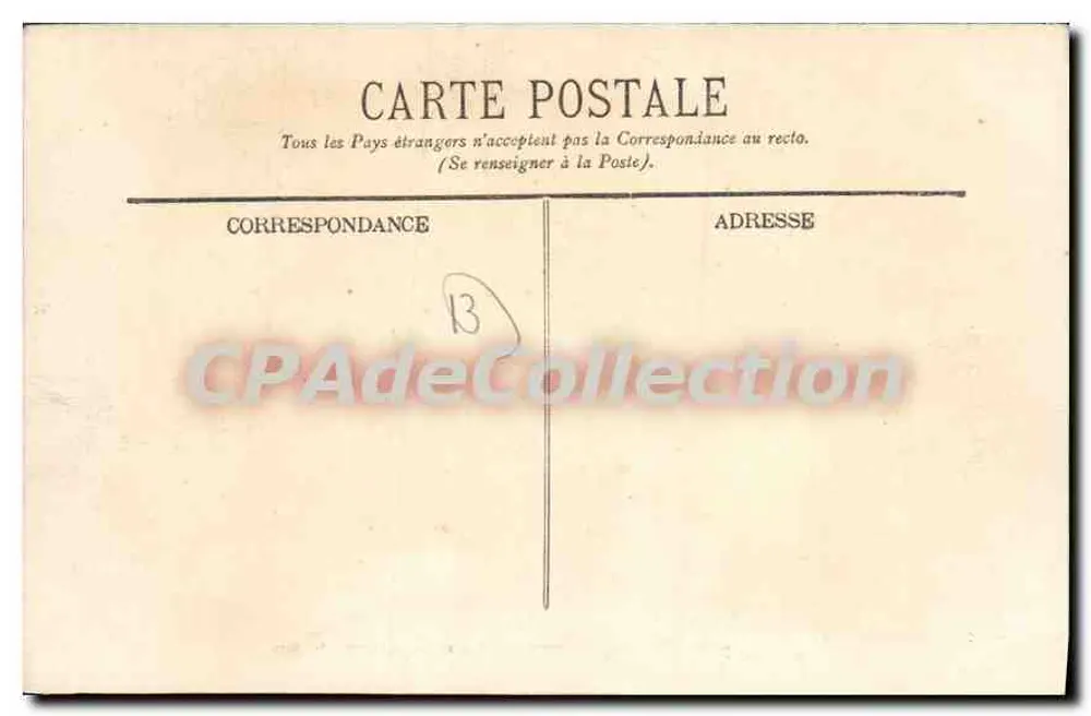 Aix-en-Provence — Het Cours Mirabeau — Coll. C. Martinet, Aix - Achterkant