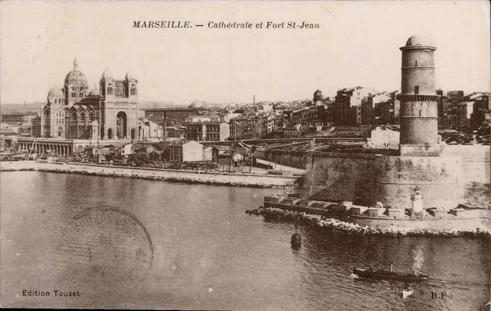 Marseille — Kathedrale und Fort St-Jean — Edition Touzé - Vorderseite