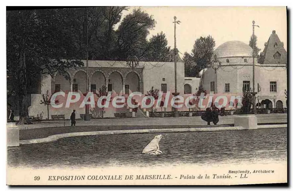 Palácio da Tunísia — Exposição Colonial de Marselha — Arquiteto: Resplandy — N° 99 - Frente