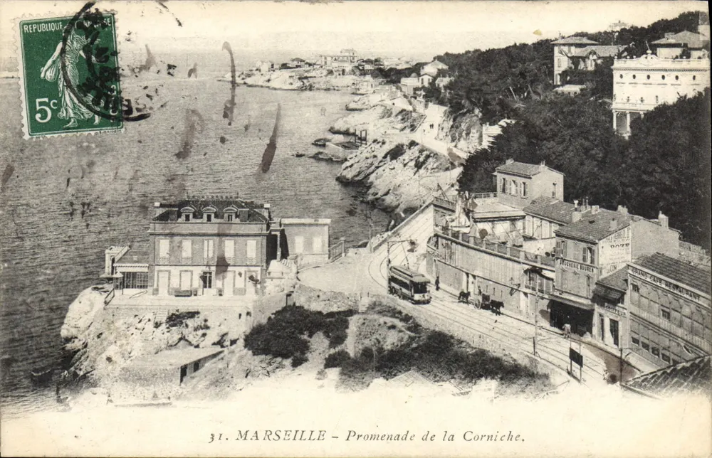 Marseille – Promenade de la Corniche — unbekannter Verleger, Nr. 31 - Vorderseite
