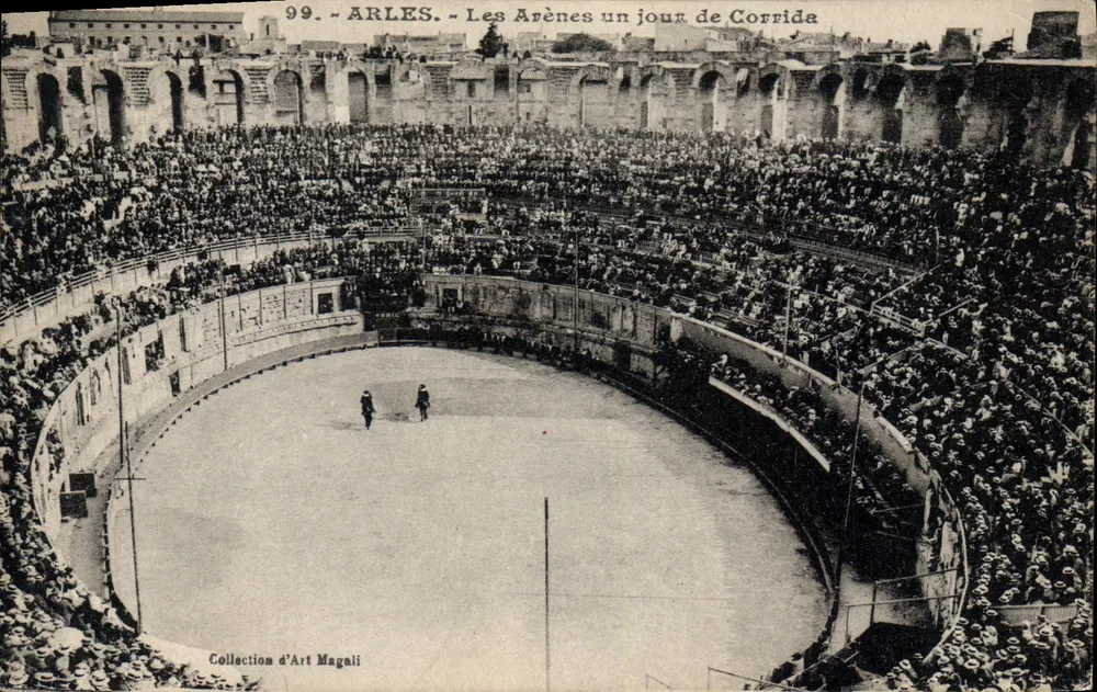 Arles — As Arenas em um dia de Corrida — Coleção de Arte Magali - Frente