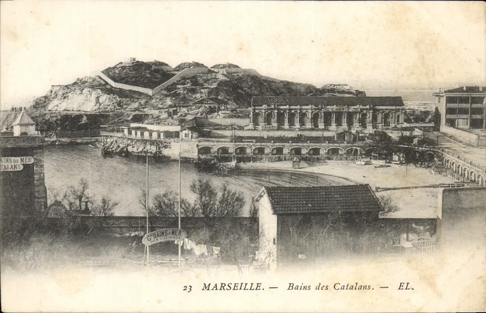 Marseille — Bains des Catalans — EL. - Frente
