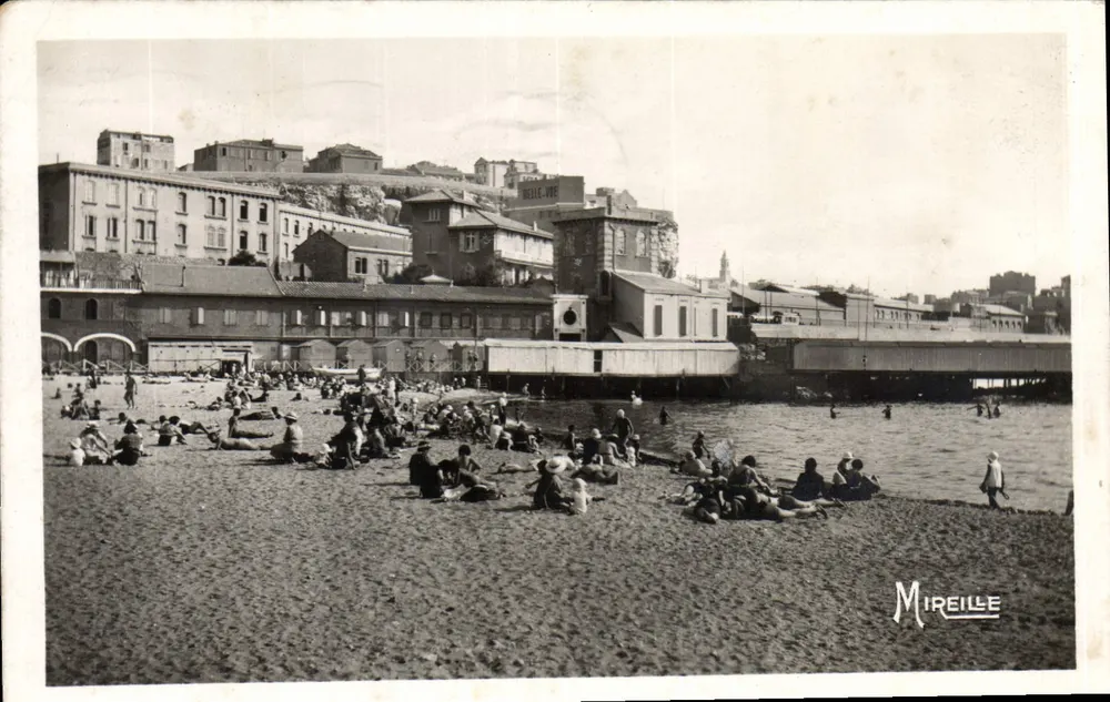 A Praia dos Catalães — Marselha — Edição G. Gandini, Mireille - Frente