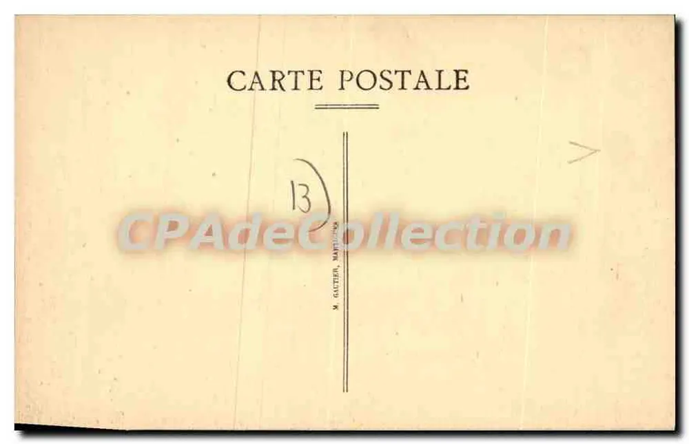 Martigues — Visão Geral — Editor M. Cautten, n°13 - Verso