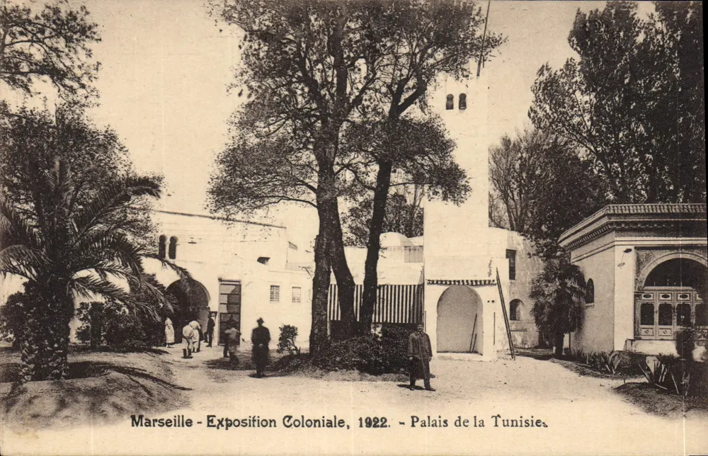 Marselha - Exposição Colonial, 1922 - Palácio da Tunísia - Frente