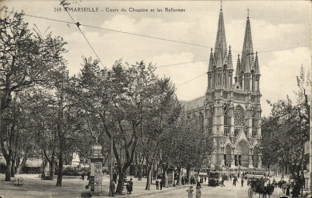Marselha - Cours du Chapitre e as Réformadas — Editor Darbon, n° 268 - Frente