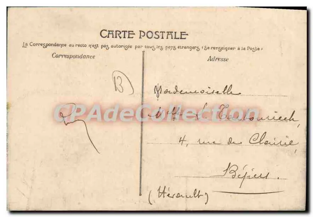 Marselha — Exposição Colonial 1906 — Palácio do Mar Oceano Gráfico - Verso