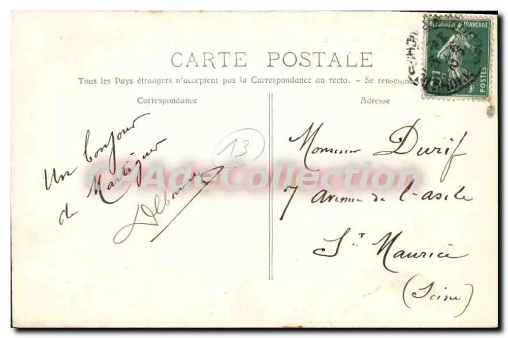 Martigues - A Catedral — editor desconhecido, n° 2847 - Verso