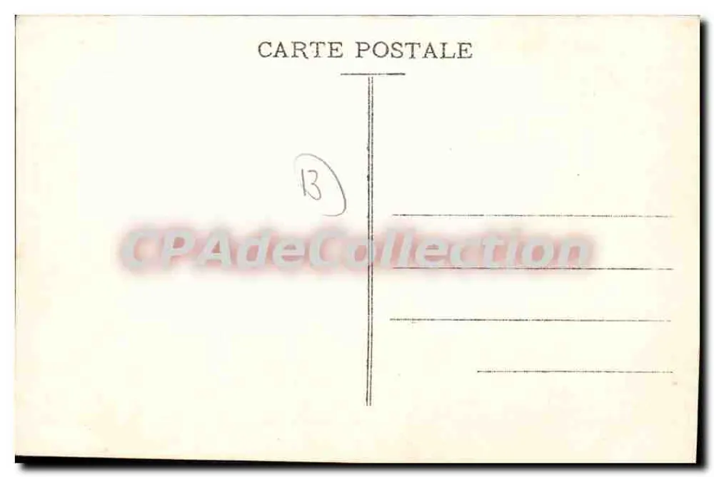 Marseille - Place de la Bourse - Der Börse und die Canebière — Cliché der französischen Luftfahrtgesellschaft - Rückseite