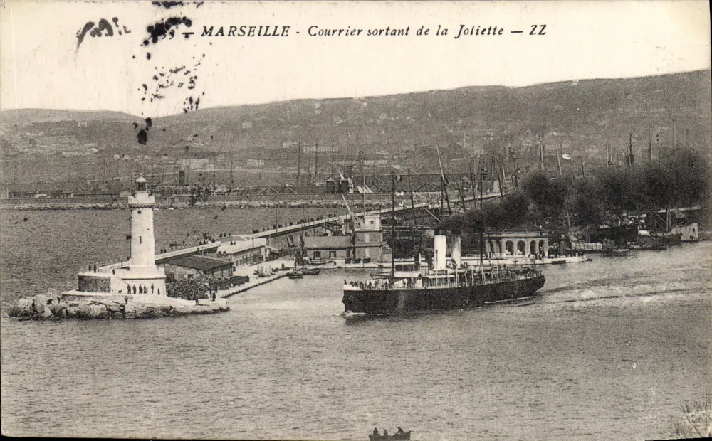 MARSEILLE - Correio saindo da Joliette — ZZ - Frente