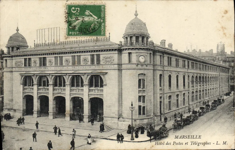 Hotel das Correios e Telégrafos — Marselha — L. M. - Frente