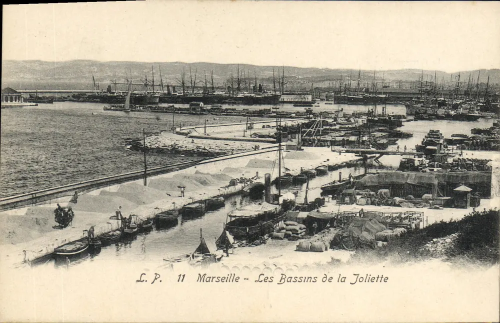 Marseille — Die Bassins de la Joliette — L.P. 11 - Vorderseite