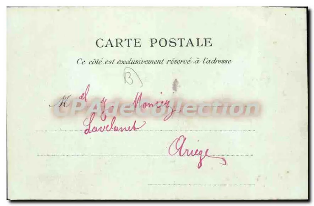 Marseille - O Cours Belsunce — trem n°201 e promenade — L.P. 24 - Verso