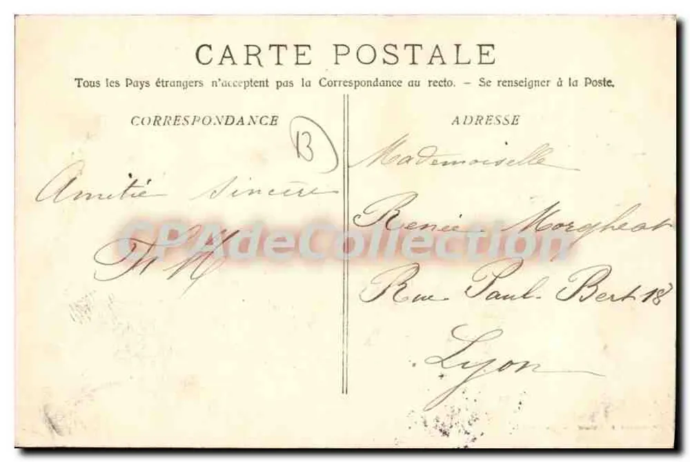 Marselha - Exposição Colonial - Palácio da Argélia — Fototipia R. Lacour - Verso