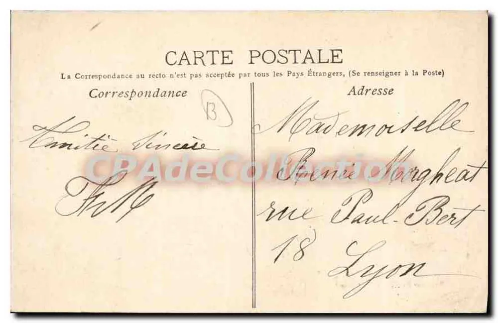Marseille. 8.- Ansicht des Saint-Jean-Kanals und der Kathedrale — Generalwarenhandel - Marseille - Rückseite