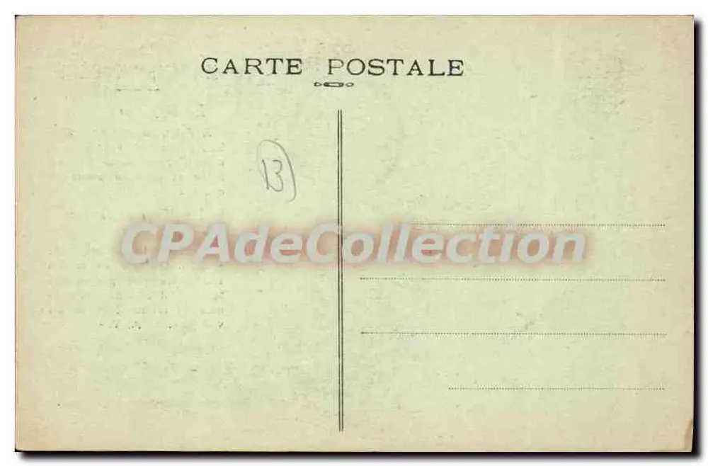 O Parisiense e O Marseillais — Marius Exagère — Carta postal - Verso