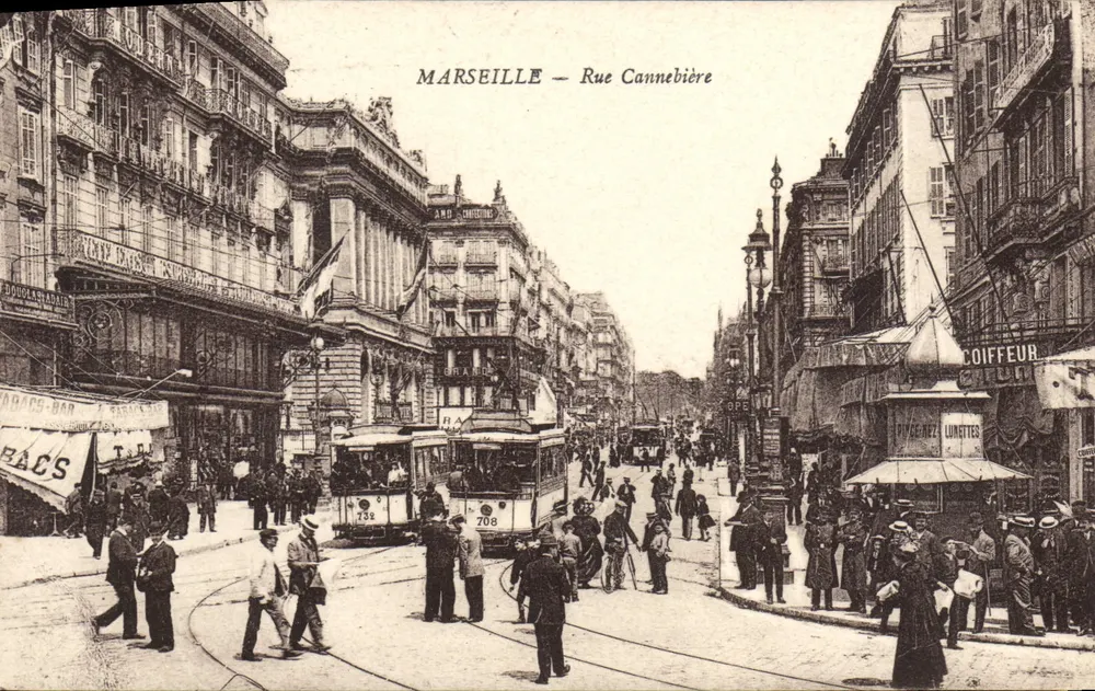 Marseille — Rue Cannebière — Editor não identificado, número de série não visível - Frente