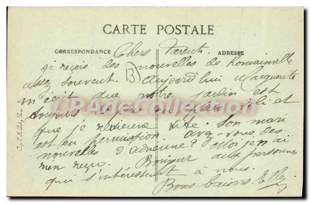 Marsella — La Isla y el Fuerte de Ratonneau — Editor E.P. n° 121 - Reverso