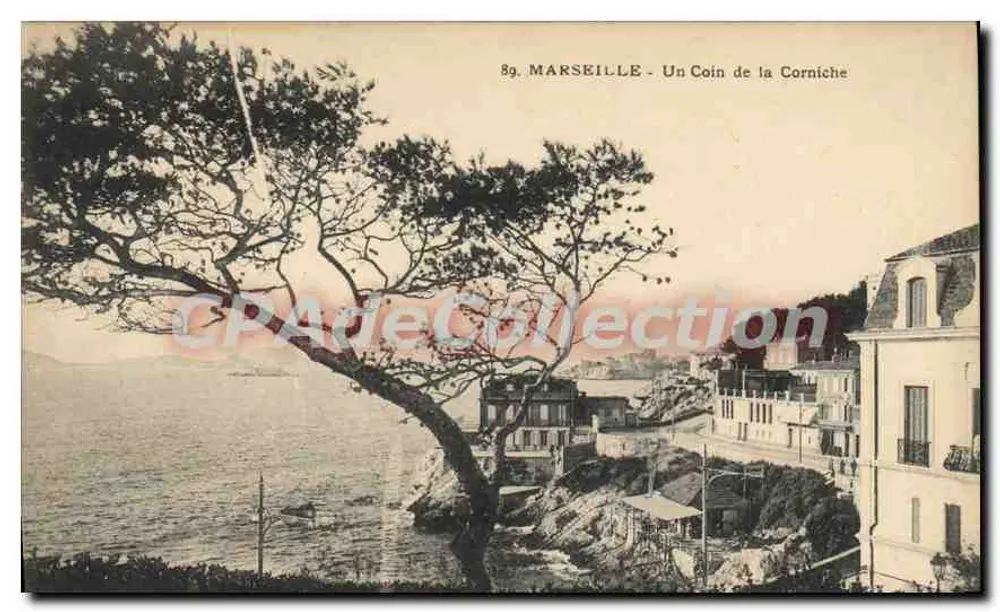 Marselha - Um Canto da Corniche — editor não visível, n° de série 89 - Frente
