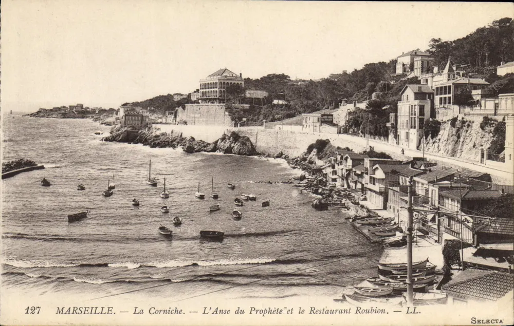 Marseille — La Corniche — L'Anse du Prophète und das Restaurant Roubion — LL. — Selecta - Vorderseite