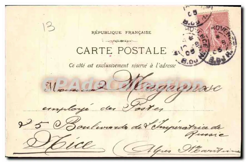 Aix-en-Provence — Vue Générale (Nord-Est) Ensemble École Normale — E. Tauschwa éditeur - Verso