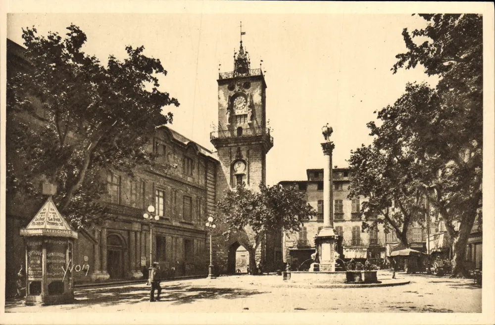 Aix-en-Provence — Das Rathaus und der Platz — Éditions d'Art Yvon, Paris - Vorderseite