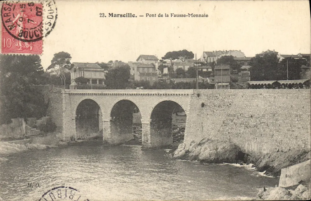Marseille — Brücke der Falschen Münze — M. Olivier, Verlag - Vorderseite