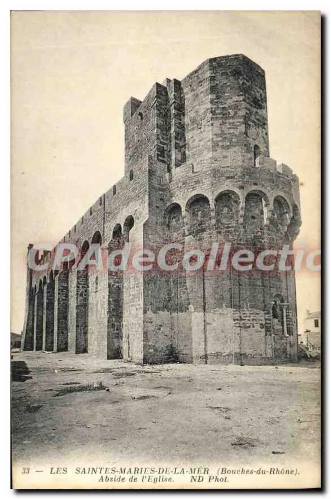 Les Saintes-Maries-de-la-Mer — Apsis der Kirche — ND Fotografie (Bouches-du-Rhône) - Vorderseite