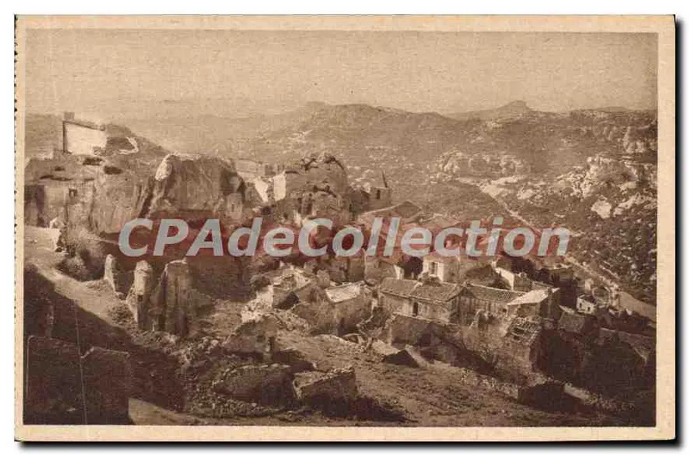 Les Baux — Vistas de la Torre-Sarrazine — G.-L. Arlaud, ed. Lyon - Anverso