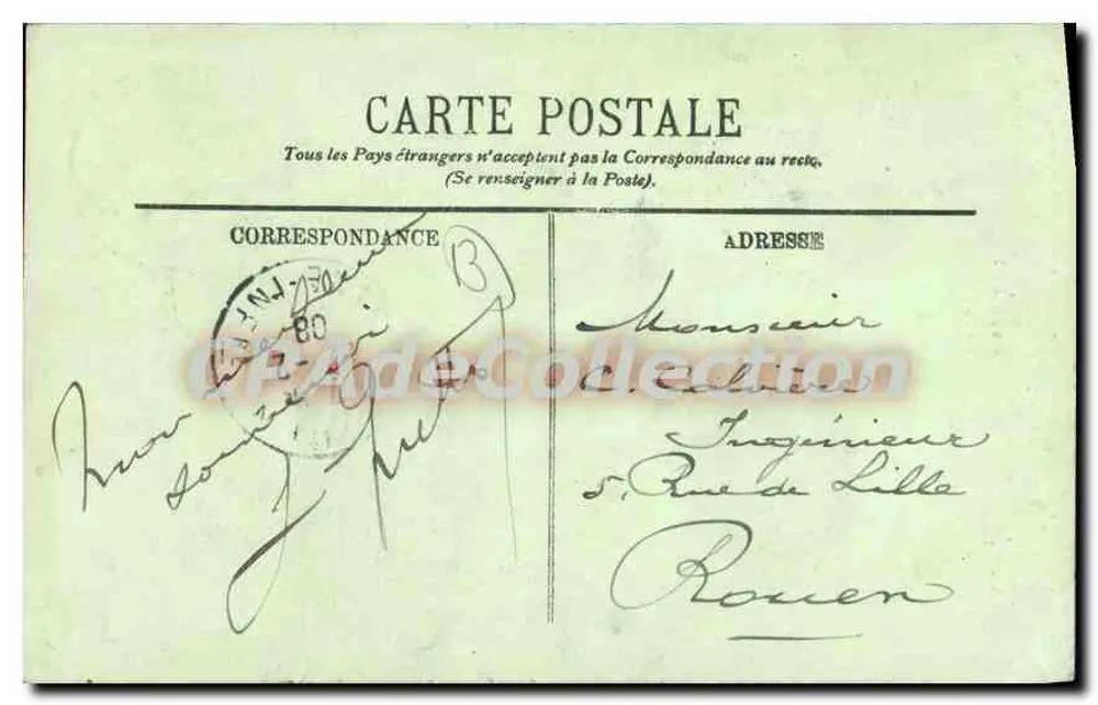 Frau, die Krebse in Saint-Henri verkauft — Marseillais Types, Nr. 283 — La Poissonnière, LL. - Rückseite
