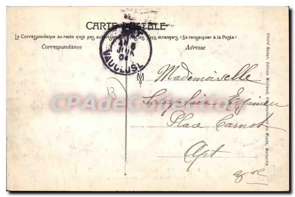 Marseille — Exposição Colonial — Palácio da Tunísia (Von d'Ennenbier) - Verso
