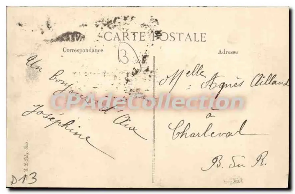 Aix-en-Provence — Faculdade de Direito — editor desconhecido, número de série não visível - Verso
