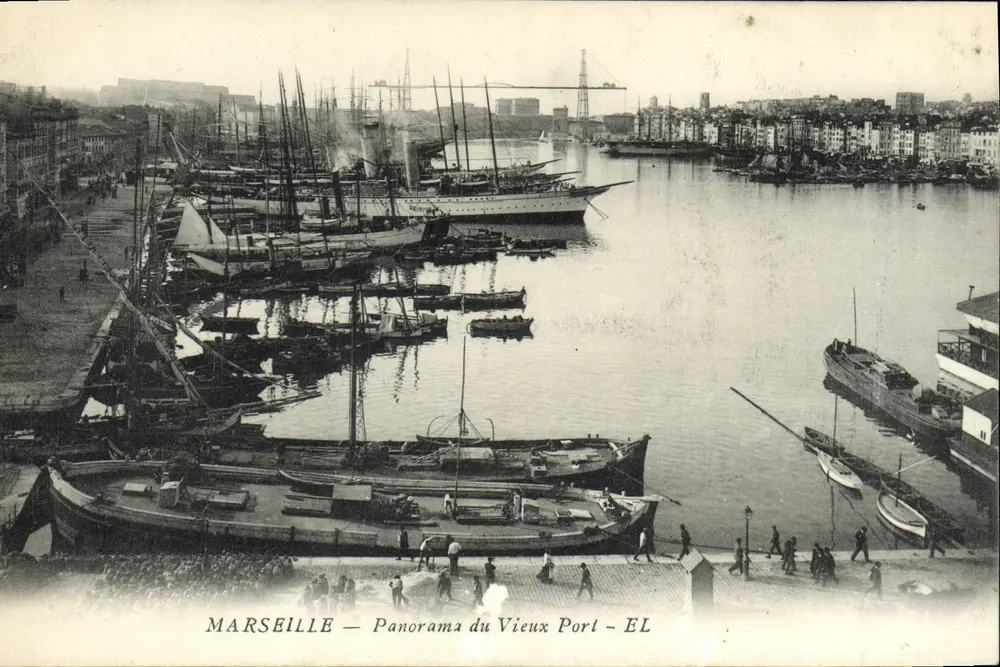 Marseille — Panorama des Vieux Port — EL - Vorderseite