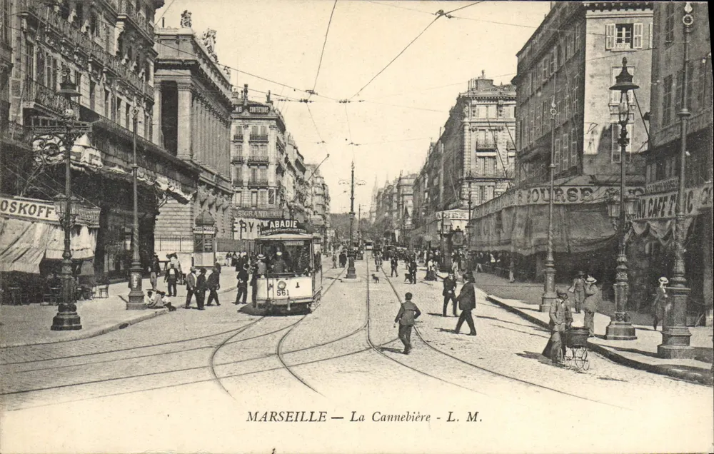 Marselha — A La Cannebière — L. M. - Frente
