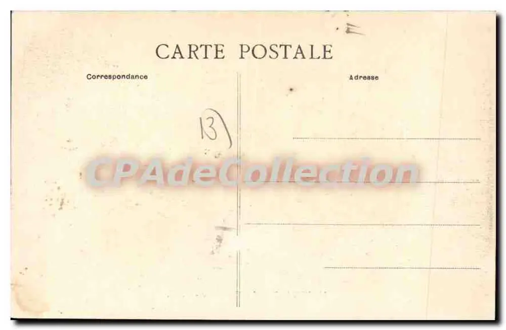 Marselha — A La Cannebière — L. M. - Verso