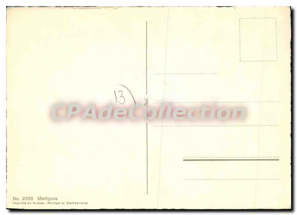 मार्टिगू — पोर्ट का दृश्य — CPAdeCollection, संख्या 2355 - पीछे