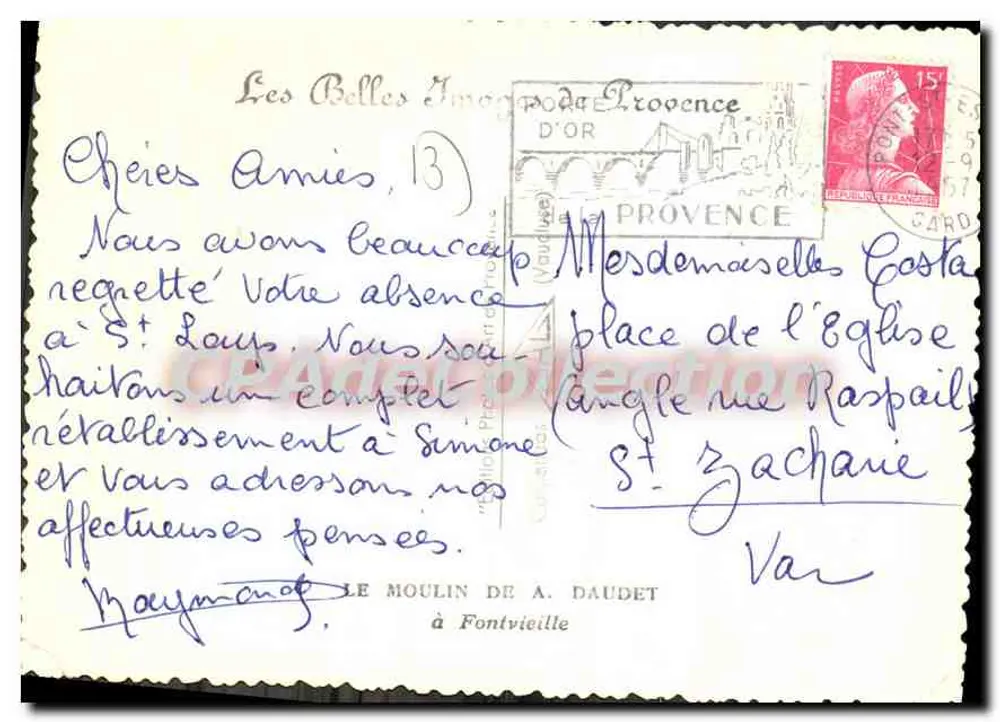Moinho de Fontvieille — Provença — Les Belles Images de Provence - Verso