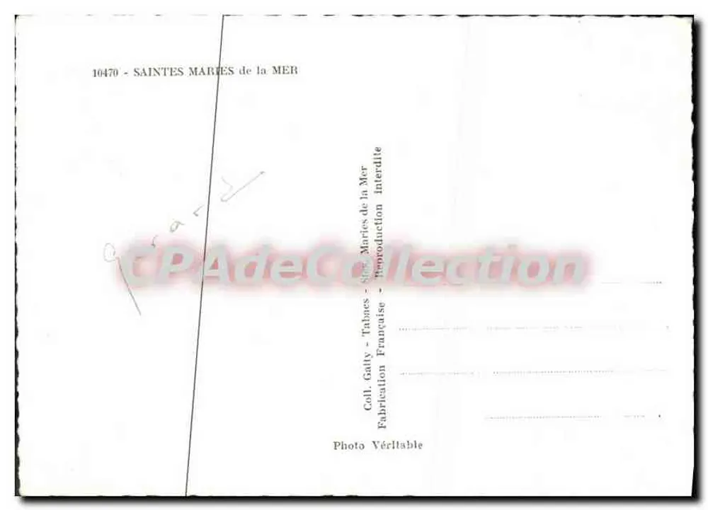 Saintes-Maries-de-la-Mer — Pilgerreise — Sammlung Gally - Tahages - Rückseite