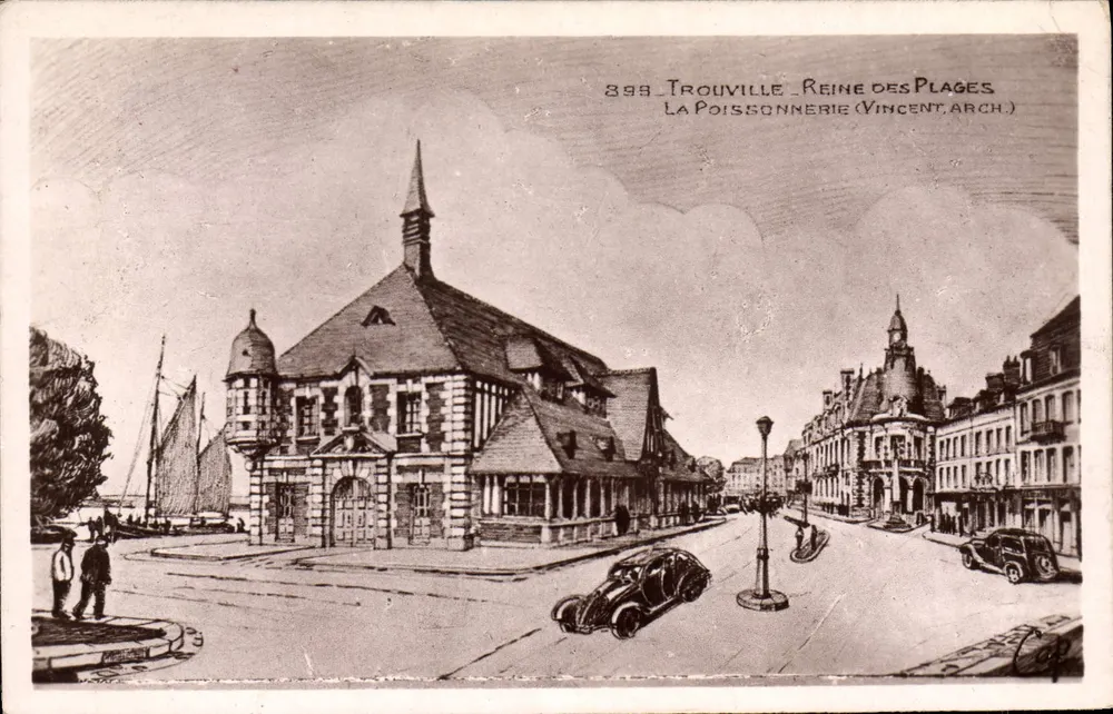Trouville-Reine des Plages — Der Fischmarkt — Vincent, Arch. - Vorderseite