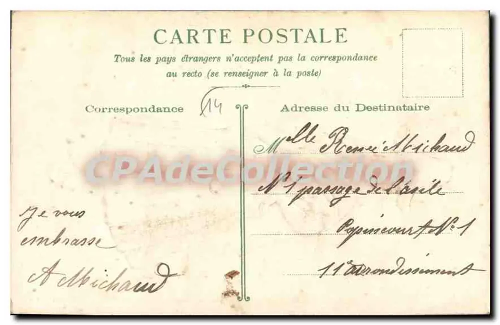 Normande — Người phụ nữ mặc trang phục truyền thống — HM 4 - Mặt sau